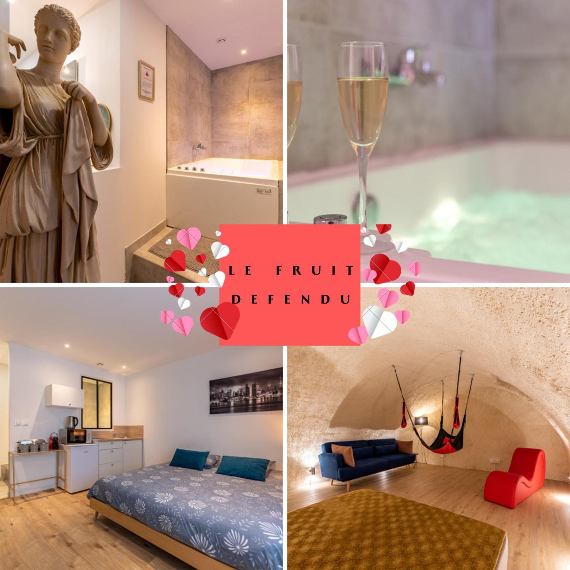 Le Fruit Defendu "Love Room" Jacuzzi Centre Ville Руан Екстер'єр фото